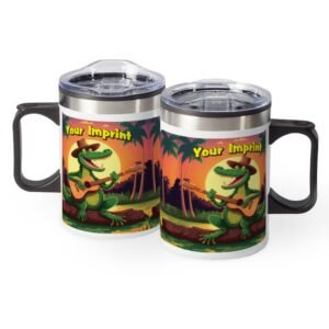Alligator With Guitar Mug